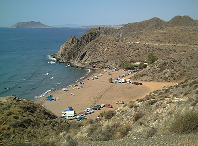 Spiaggia di Calnegre, Lorca (clima arido).