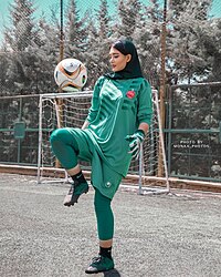 Camelia Fallah Iranian football player (Women's football player) 2.jpg