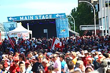 Canada Day is celebrated on July 1 Canada Day 2014 @ Canada Place (14373380559).jpg