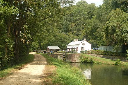 Swain's Lock on the C & O Canal in Maryland, US
