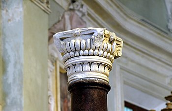 Pravedopodobne byzantská hlavica, 6. storočie, Bazilika Sant'Apollinare Nuovo, Ravenna, Taliansko