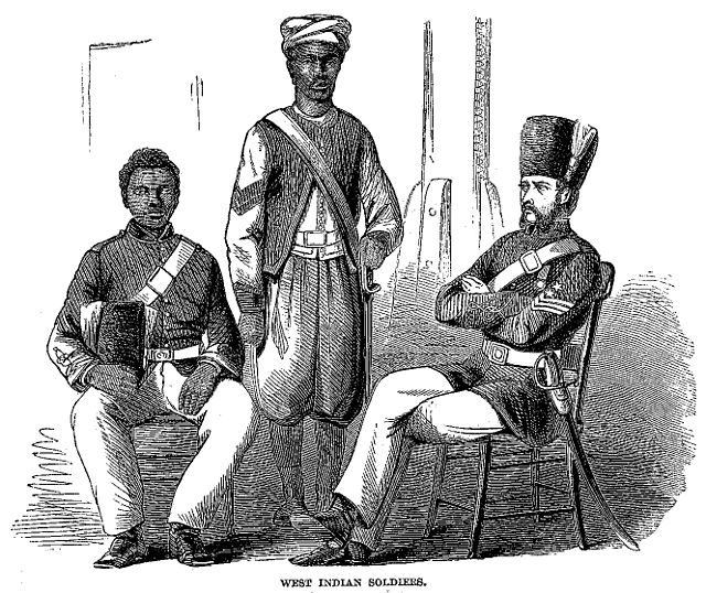 West India Regiment soldiers in Jamaica, 1861