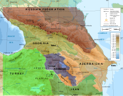 Caucasus topographic map with border colors-en.svg