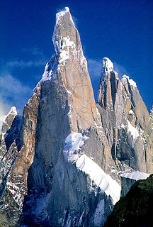 Cerro Torre mountain in Southern Patagonia in South America