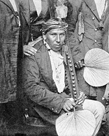 Mankato was killed by a cannonball at the Battle of Wood Lake on September 23, 1862 Chief Mankato Mdewakanton Dakota.jpg