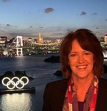 Christine Brennan at the Tokyo Olympics, August 2021 Christine Brennan at Tokyo Olympics.jpg