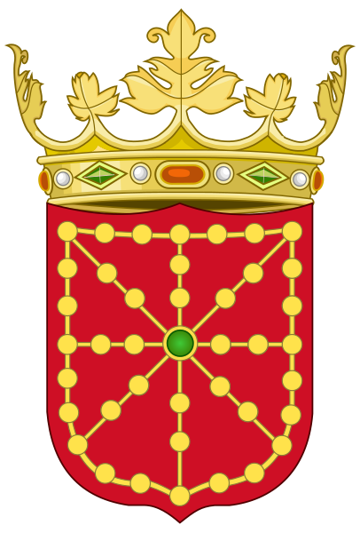 File:Coat of Arms of the Kingdom of Navarre (Variant).svg