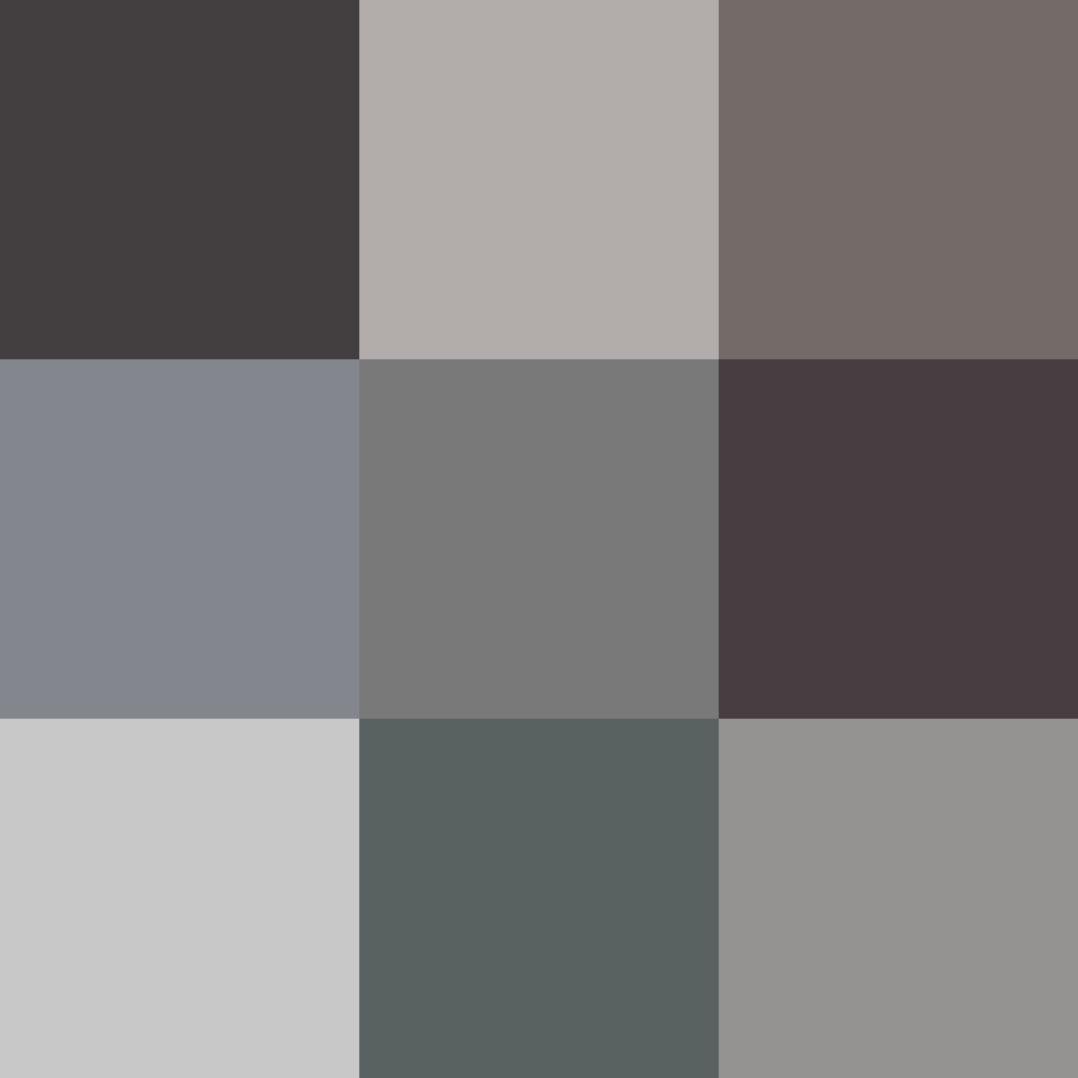 Light Grey Paint Chart