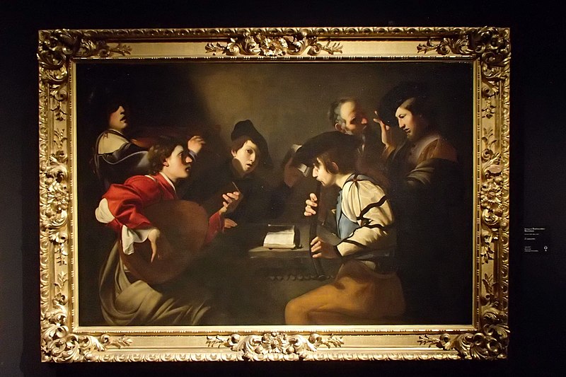 File:Concerto, bottega di Bartolomeo Manfredi (1618), (I pittori della luce da Caravaggio a Paolini, Lucca).jpg