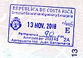 entry visa stamp (Costa Rica)