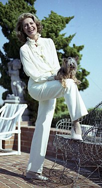 Foto på Cyd Charisse från 1987 taget av Alan Warren.