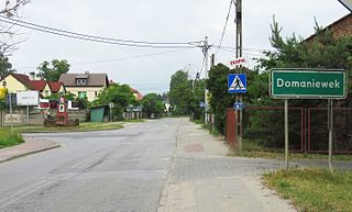 Domaniewek, Masovian Voivodeship Village in Masovian, Poland