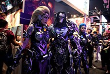 Promotion at the 2018 PAX West. Darksiders cosplayers (30547697728).jpg
