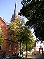 Schlossgartenstraße mit St. Elisabeth