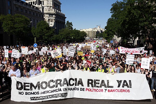 Demonstration in Madrid, 2011