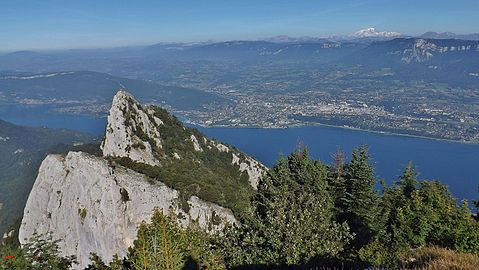 mountain Dent du Chat and Aix-les-Bains