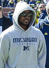 Howard in 2014 while attending a Michigan game Des How.jpg