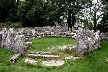 Din Lligwy, Iron Age hut circle ruins, Anglesey. Din Lligwy Hut Circle - geograph.org.uk - 2952498.jpg