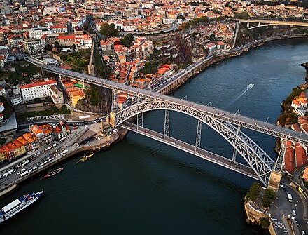 Aerial view of Porto and Douro River