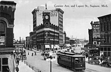 Downtown Saginaw about 1915