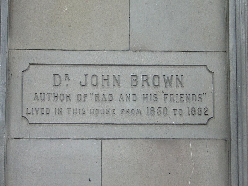 File:Dr. John Brown tablet, Rutland Street, Edinburgh.jpg