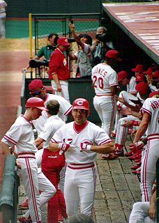 <span class="mw-page-title-main">Dugout (baseball)</span> Staging area for a baseball team