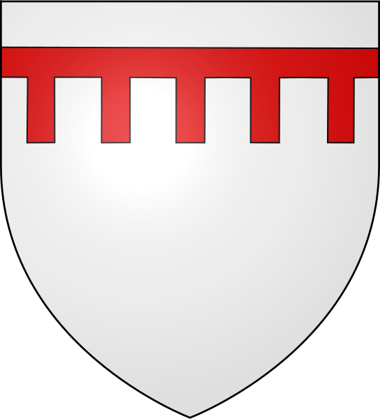 File:Ecu d'argent à un lambel à cinq pendants de gueules.svg