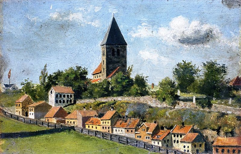 Fil:Edvard Munch - Telthusbakken with Gamle Aker Church (1880).jpg