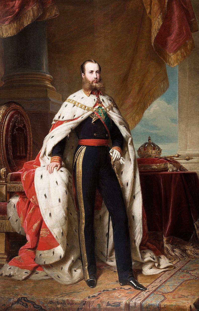 Archduke Maximilian Emperor of Mexico and Charlotte of Belgium 800px-Emperador_Maximiliano_I_de_Mexico