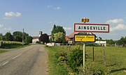 Entrée du village d'Aingeville.