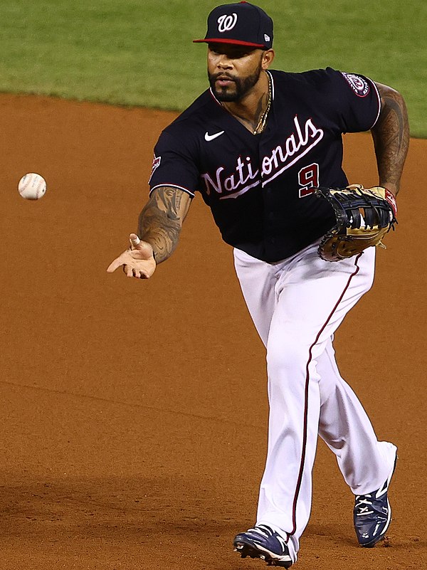 Thames with the Washington Nationals in 2020