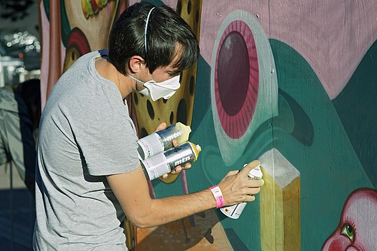 Graffiti application at Eurofestival in Turku, Finland
