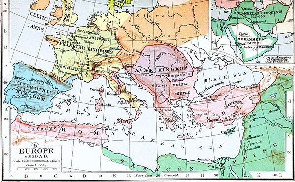 История европы 7 века. Карта Европы 7 век. Омейядский халифат карта. Карта Европы 7 века нашей эры. Племена Восточной Европы.