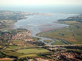 River Exe River in Devon and Somerset, England