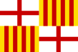 Flag of Barcelona, Catalonia, Spain