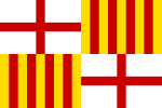 Flag of Barcelona, Spain