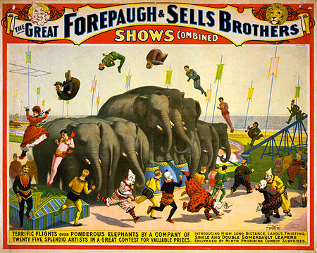 Fail:Flickr - …trialsanderrors - Terrific flights over ponderous elephants, poster for Forepaugh ^ Sells Brothers, ca. 1899.jpg