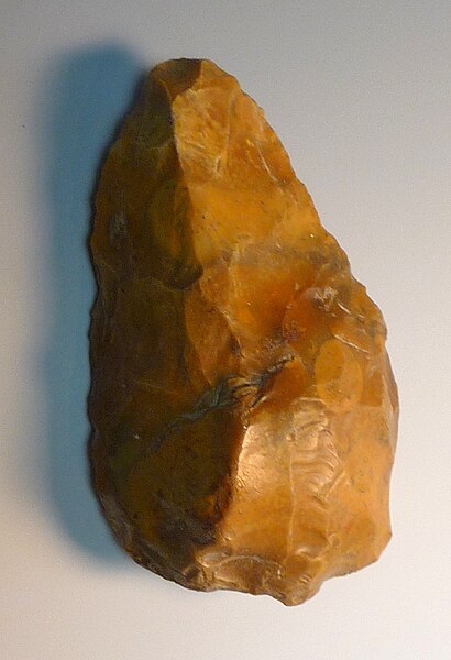 A flint hand axe was found in Winchester.