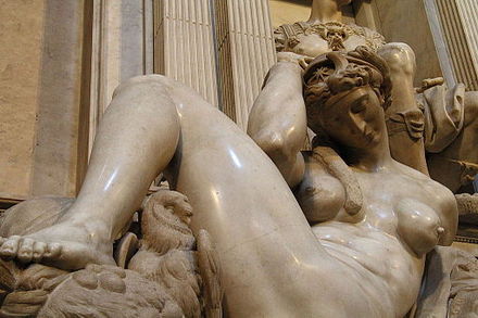 Night, original statue in Florence