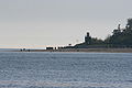 Der Leuchtturm Olhörn im äußersten Südosten von Föhr