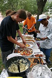 The group serves free meals Food not bombs 2.JPG