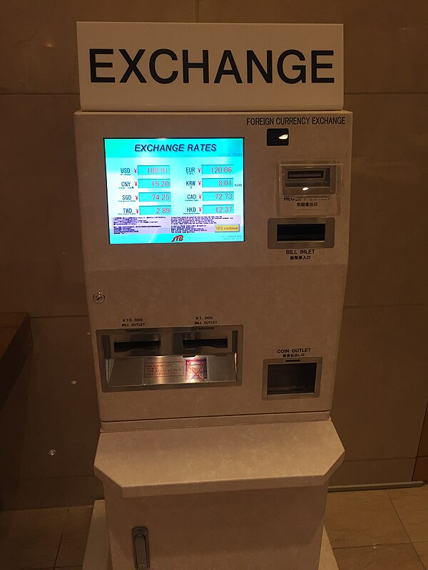 Foreign exchange machine