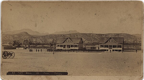 Fort Bliss in 1885. Photo courtesy of SMU.