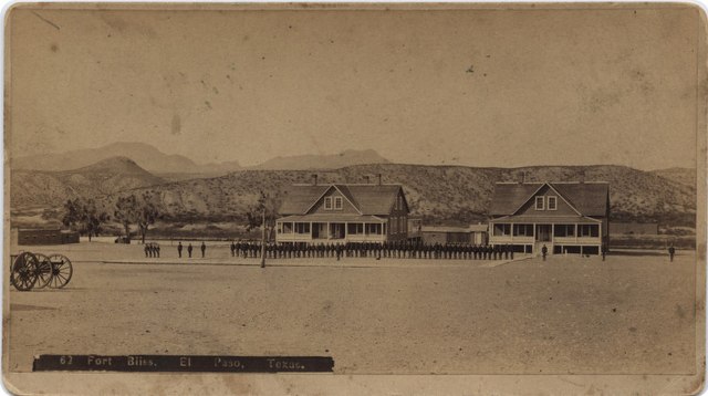 Fort Bliss in 1885. Photo courtesy of SMU.