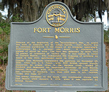 Fort Morris historical marker, GA, US.jpg