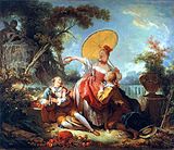 Jean-Honoré Fragonard – The Musical Contest, 1754–55