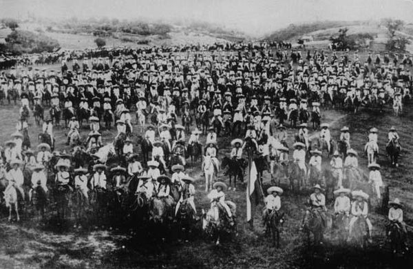 Zapata's Liberation Army of the South on the march in Morelos