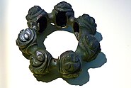 Bronze ankle rings, hollow cast, with ornament knobs, Germany, 3rd century BC