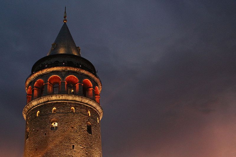 File:Galata Tower at night.jpg