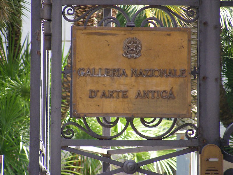 File:Galleria Nazionale d'Arte Antica, Rome - Sign.jpg